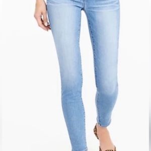 J. Crew light wash toothpick skinny Jean
